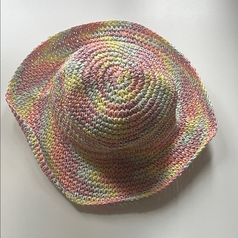 🌸🌞 Lele Sadoughi Multicolor Woven Hat 🌞🌸